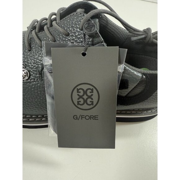 G/FORE Mens Gallivanter Pebble Leather Two Tone Charcoal Golf Shoes Sz 9.5 NWOB - Picture 12 of 14